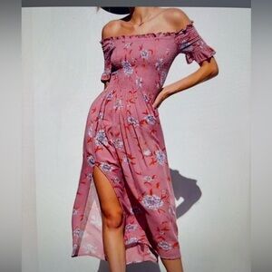 Kimchi Blue floral Smocked Dress Sz.L